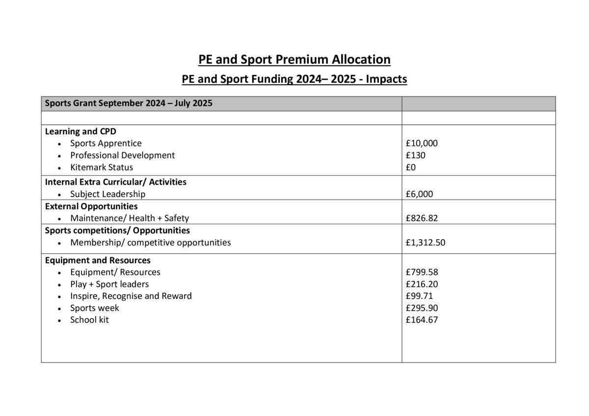 thumbnail of PE & School Sport Action Plan & Impacts Final (2024-25)