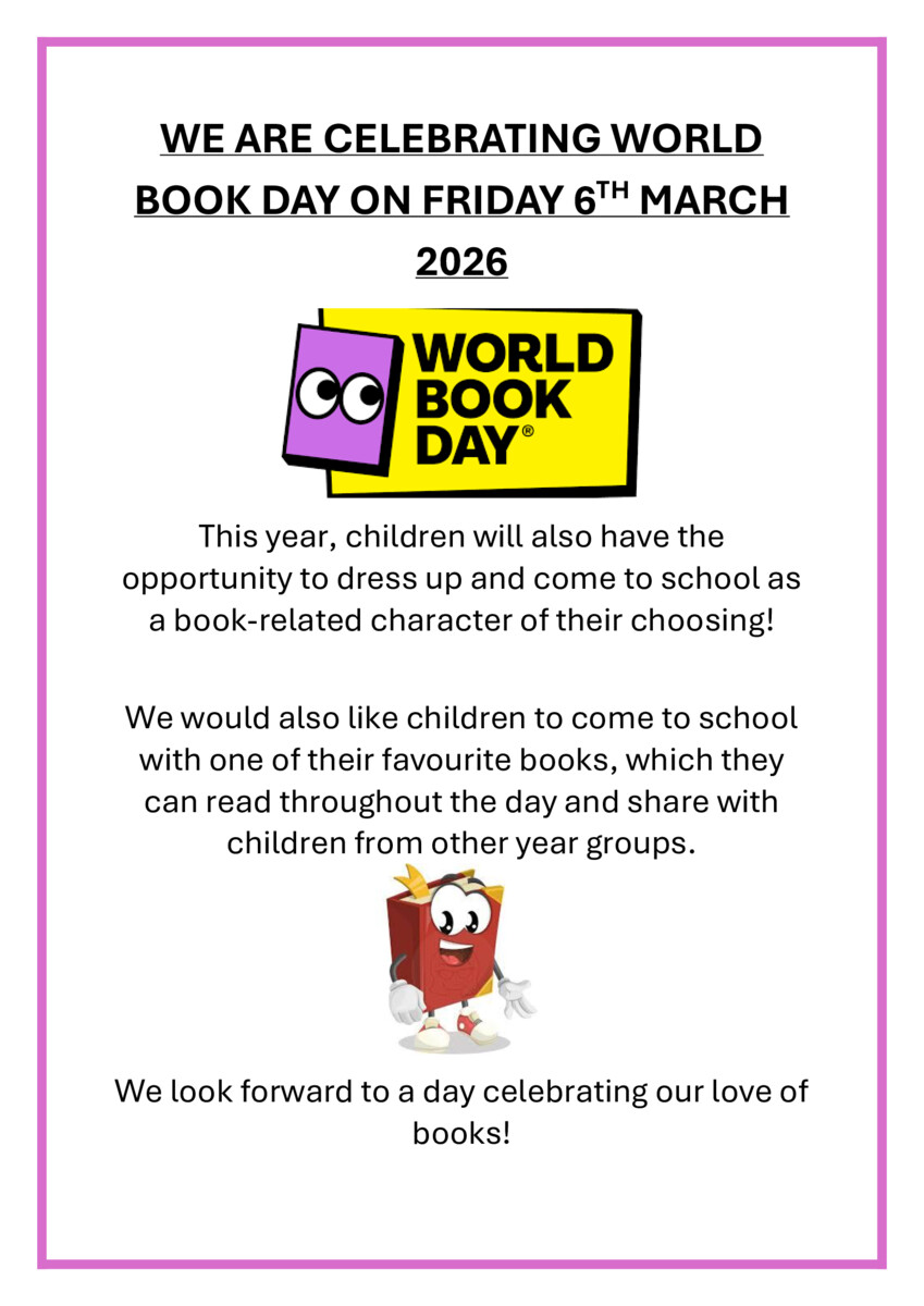 thumbnail of WE ARE CELEBRATING WORLD BOOK DAY ON FRIDAY 6TH MARCH 2026