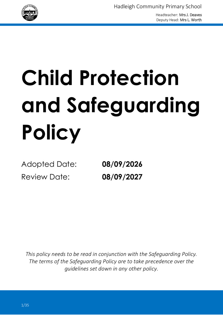 thumbnail of Child Protection and Safeguarding Policy 2026-27